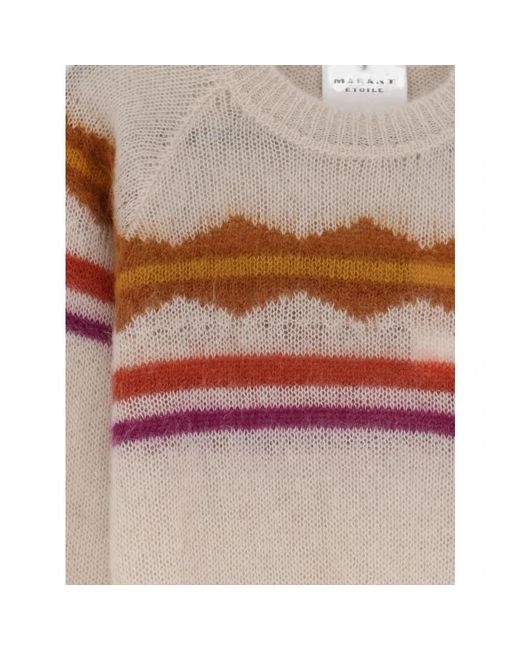 Isabel Marant White Round-Neck Knitwear