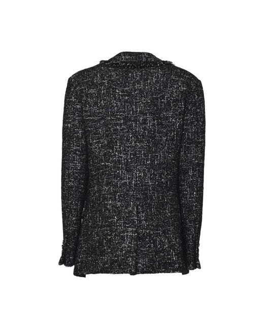 MSGM Single-Breasted Blazer in het Black