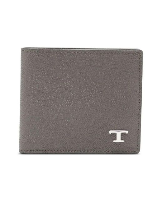 Tod's Accessoires ,Grijs ,Stijlvolle Leren Portemonnee Voor Mannen in het Gray voor heren