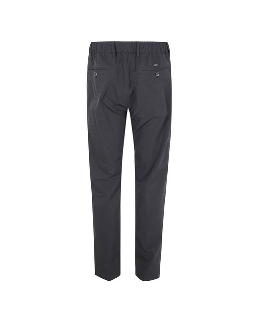 Herno Blue Straight Trousers for men