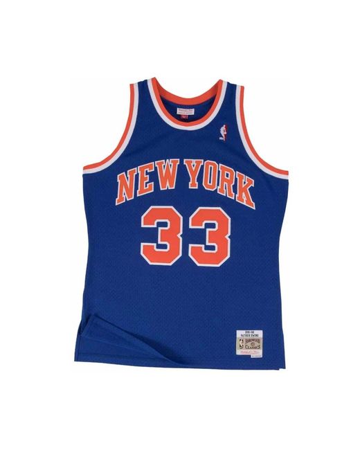 Mitchell & Ness Patrick Ewing Knicks Swingman Jersey in het Blue voor heren