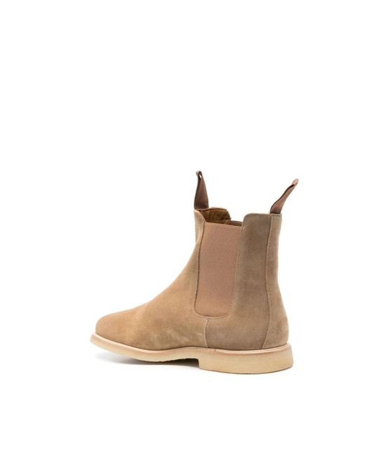 Common Projects Suede Chelsea Laarzen in het Natural voor heren