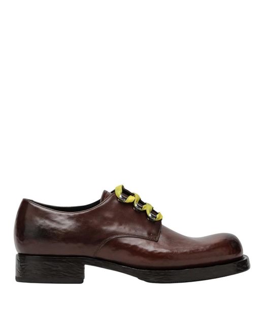 Prada Brown Laced Shoes for men