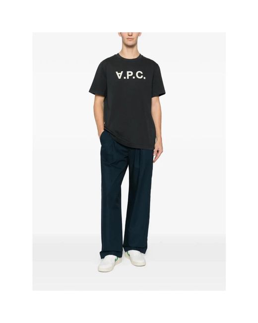 T-Shirts A.P.C. de hombre de color Black