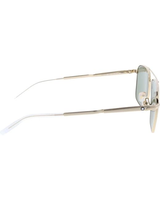 Montblanc Xl sonnenbrille mit einheitlichen gläsern in Gray für Herren