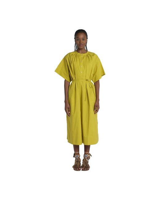 Soeur Yellow Midi Dresses