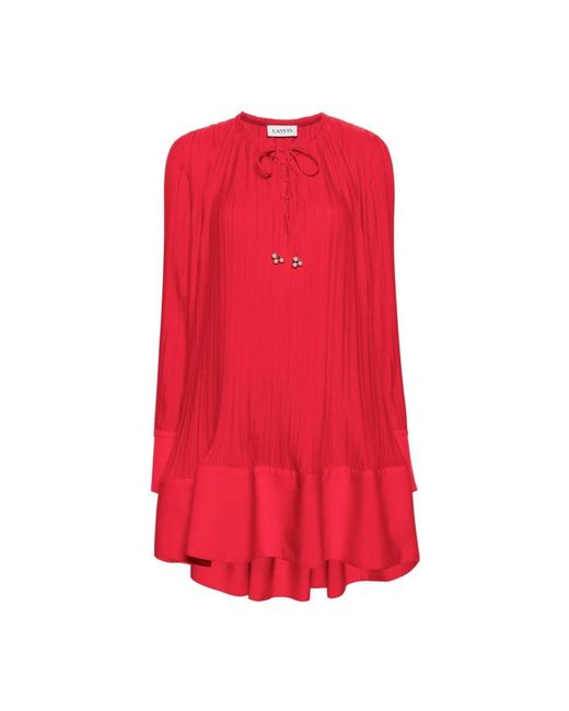 Lanvin Red Short Dresses