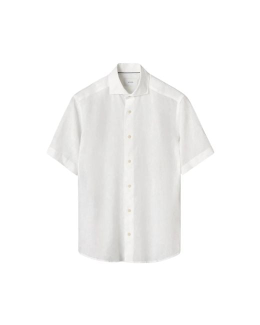 Eton of Sweden White Short Sleeve Shirts for men
