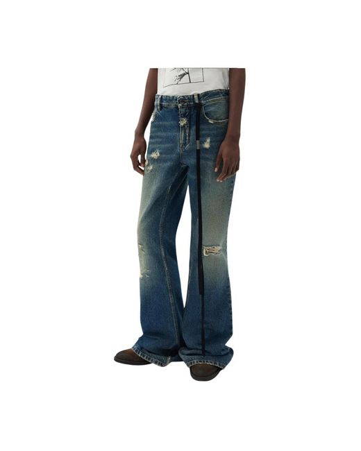 Ann Demeulemeester Blue Wide Jeans