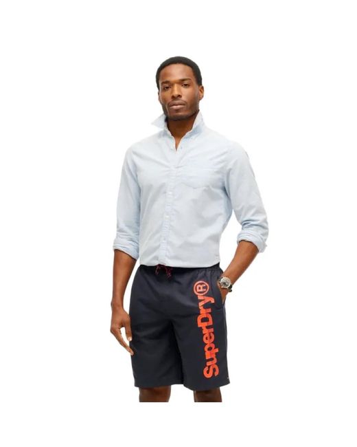 Beachwear Superdry pour homme en coloris Blue
