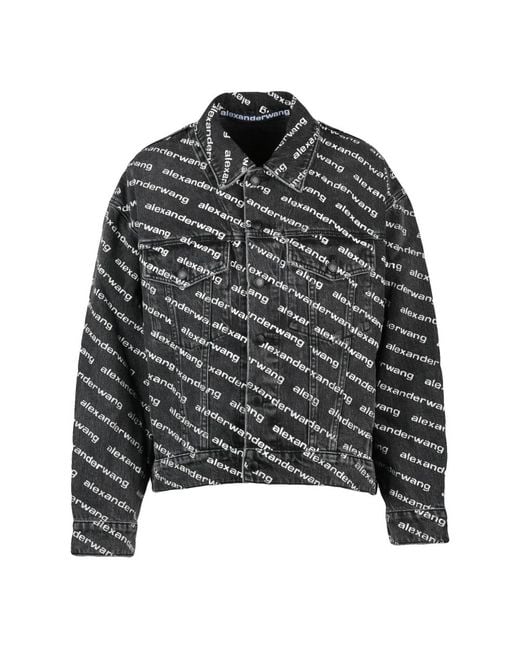Denim Jackets Alexander Wang de color Gray