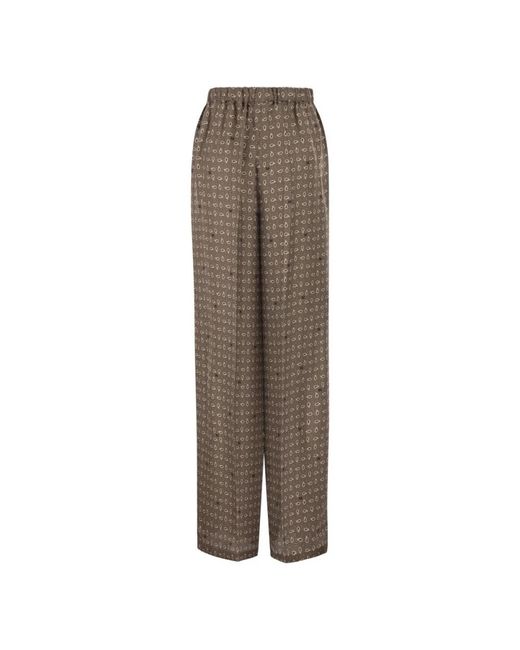 Max Mara Brown Wide Trousers