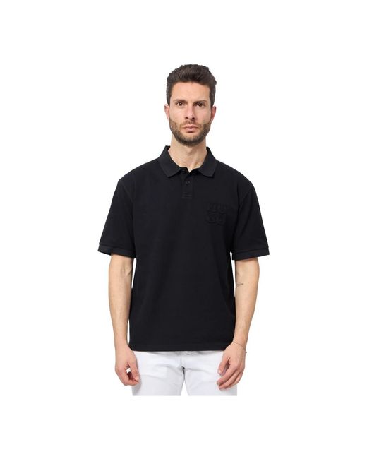 HUGO Schwarze Polo T-Shirts Und Polos in Black für Herren
