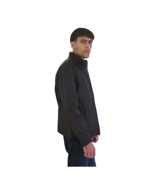 AT.P.CO Leather Jackets in het Black voor heren