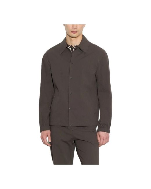 Paolo Pecora Gray Light Jackets for men