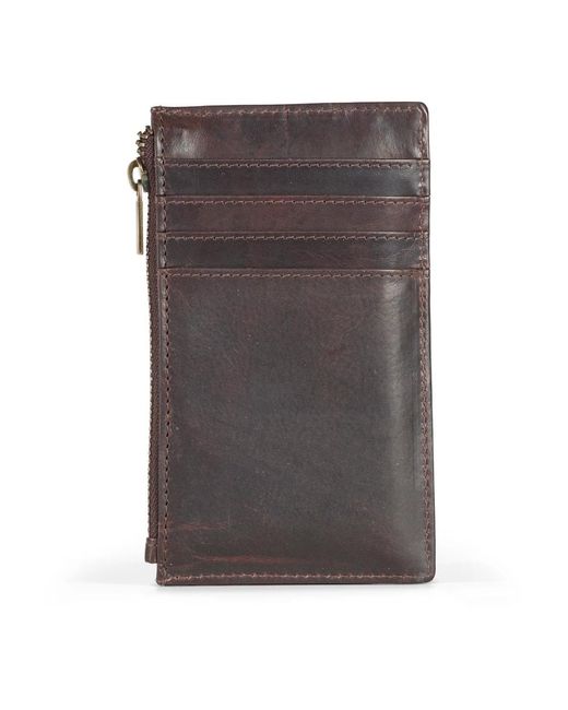 Howard London Accessoires ,Bruin ,Leer Cardwallet Alvin in het Brown voor heren