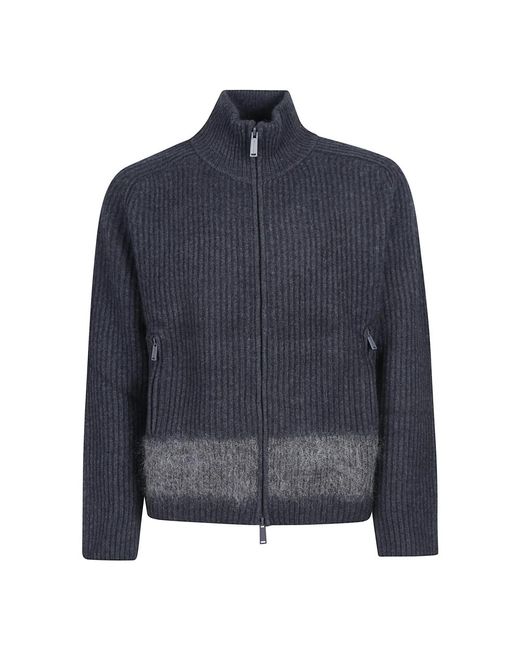 DSquared² Truien & Vesten ,Grijs ,Stijlvolle Rits Cardigan Trui in het Blue voor heren