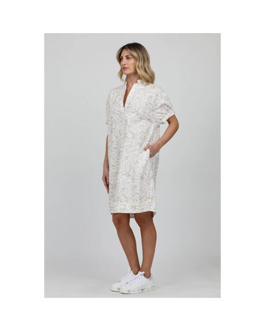 ROSSO35 White Midi dresses