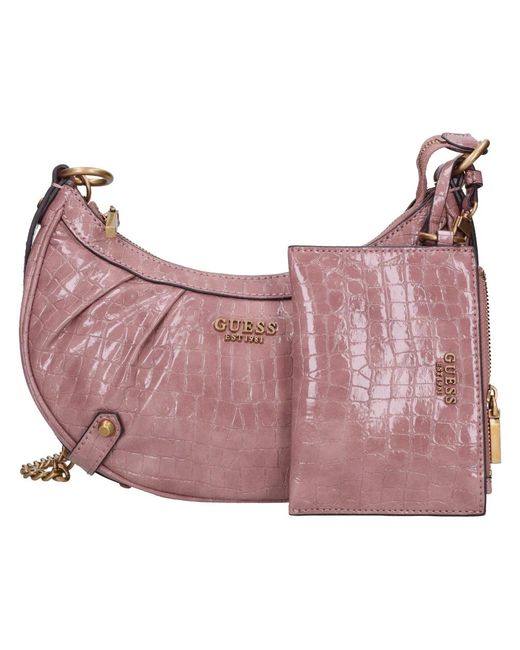 Guess Pink Shoulder Bags