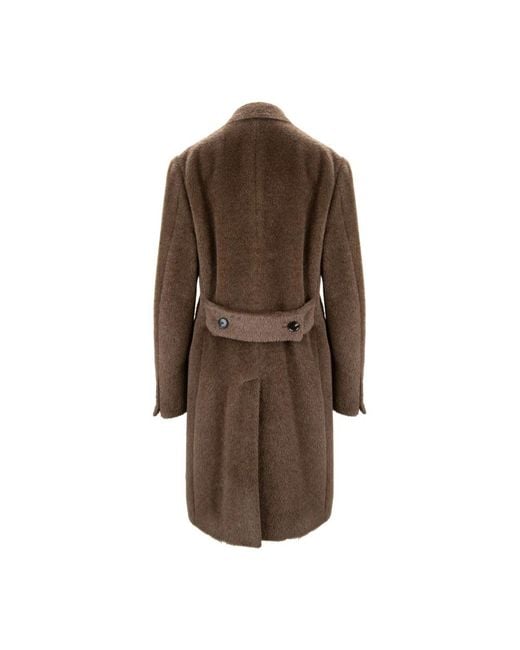 Sartoria Latorre Brown Single-Breasted Coats for men