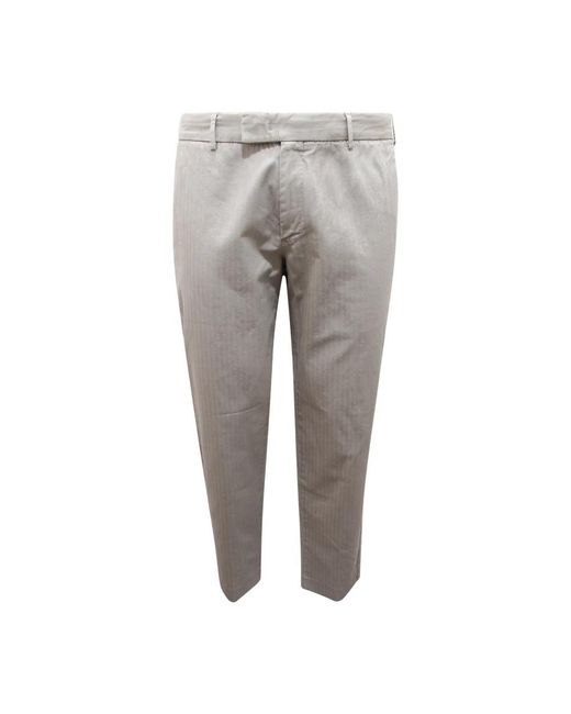 PT01 Gray Slim-Fit Trousers for men