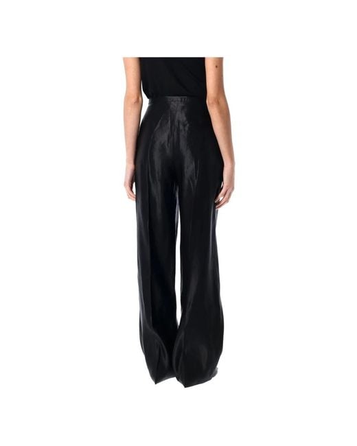 Loulou de Saison Wide Trousers in het Black