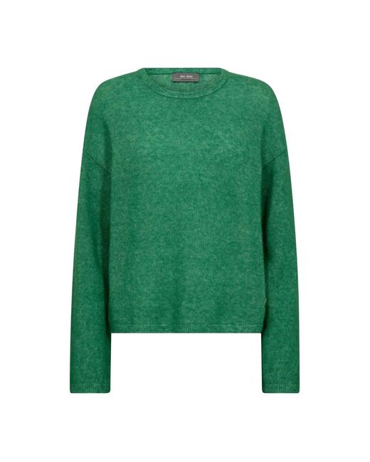 Mos Mosh Zachte Gebreide Trui O-Neck Amazon in het Green