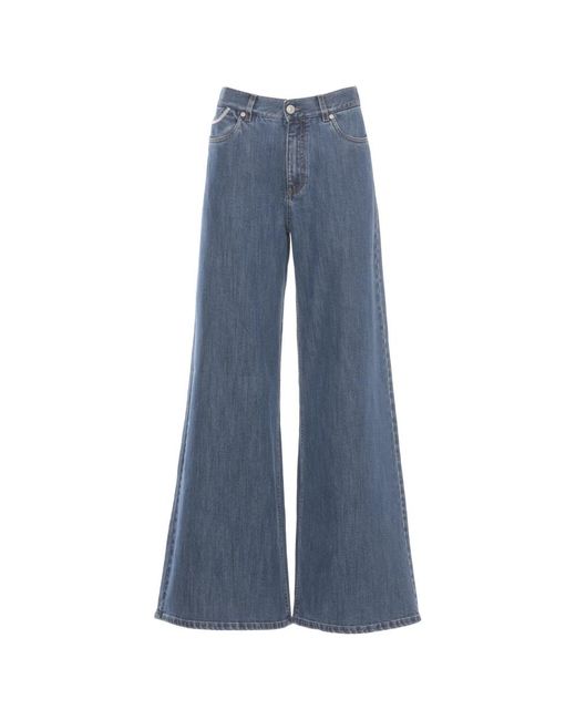 Panicale Wide Jeans in het Blue
