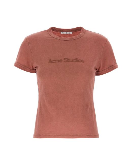T-shirt di Acne in Pink
