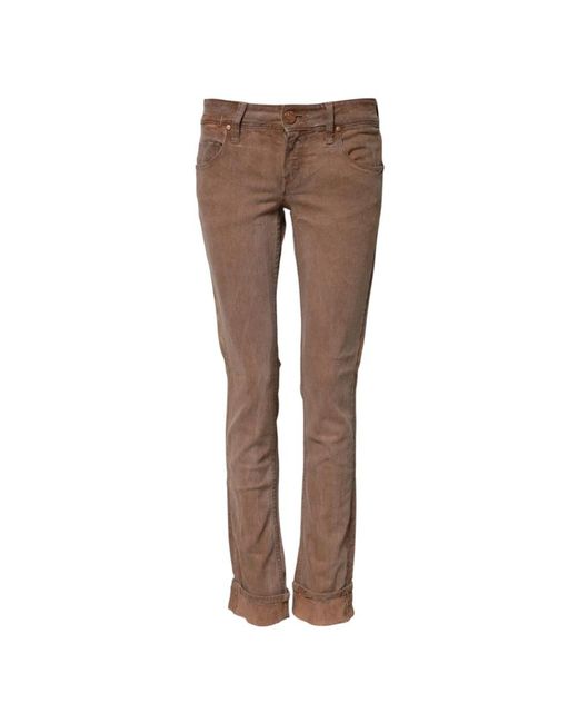 Acht Brown Straight Jeans