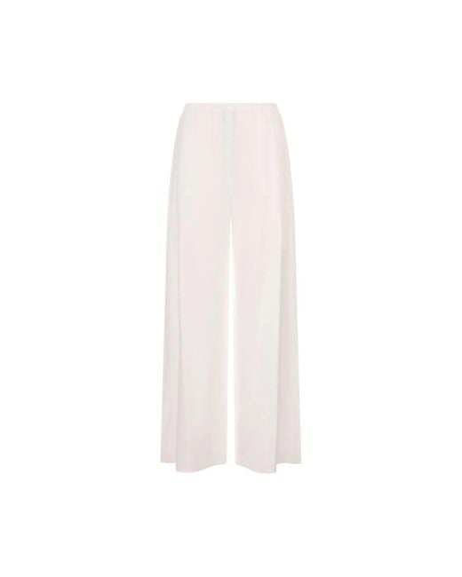 Max Mara White Wide Trousers