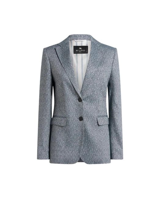 Etro Jassen ,Blauw ,Jas in het Blue