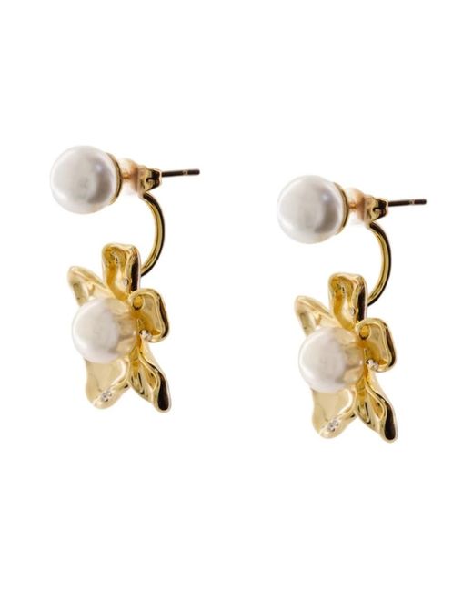 Self-Portrait Metallic Earrings