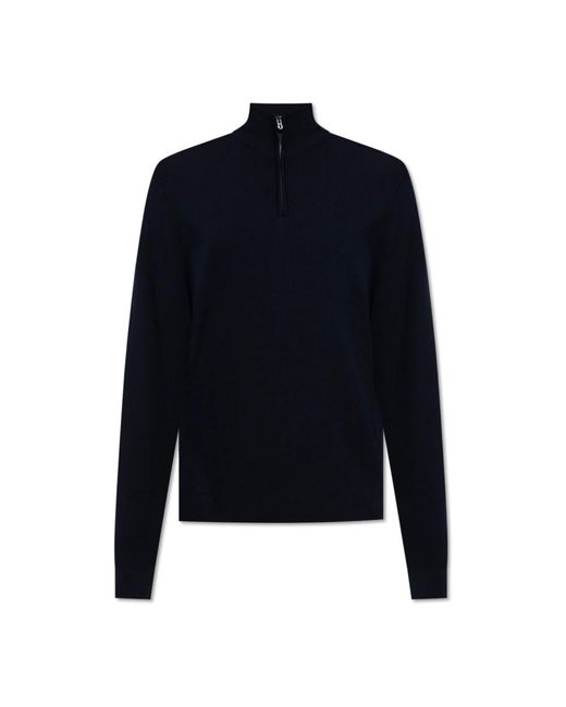Sease Truien & Vesten ,Blauw ,Wol Wollen Trui Met Opstaande Kraag in het Blue voor heren