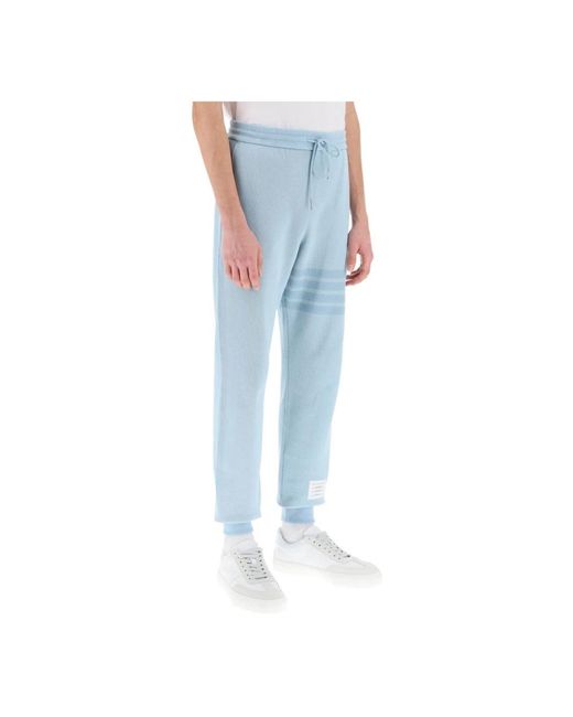 Thom Browne Blue Sweatpants for men
