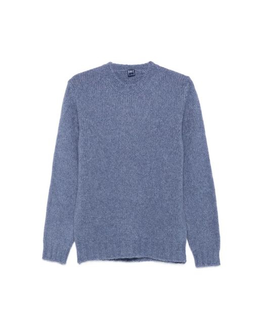 Fedeli Blue Cashmere Knitwear for men