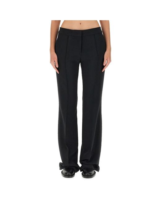 Jil Sander Black Wide Trousers