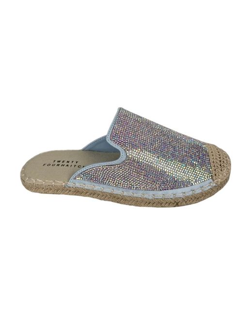 Mules di TWENTYFOUR in Gray