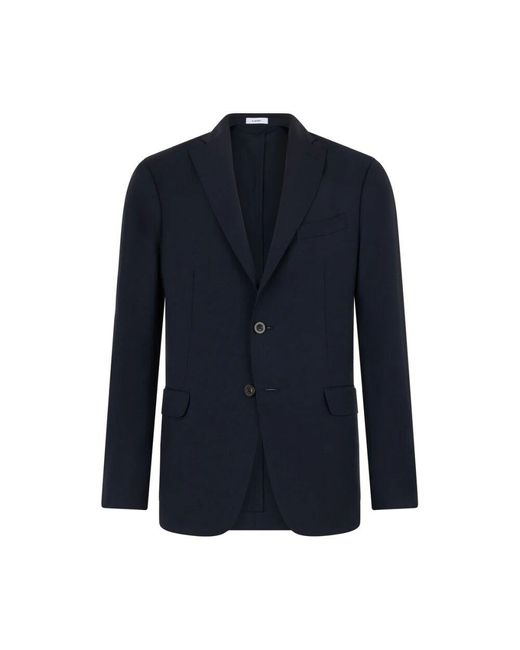 Boglioli Stretch Wool Canva K-Jacket in Blue für Herren