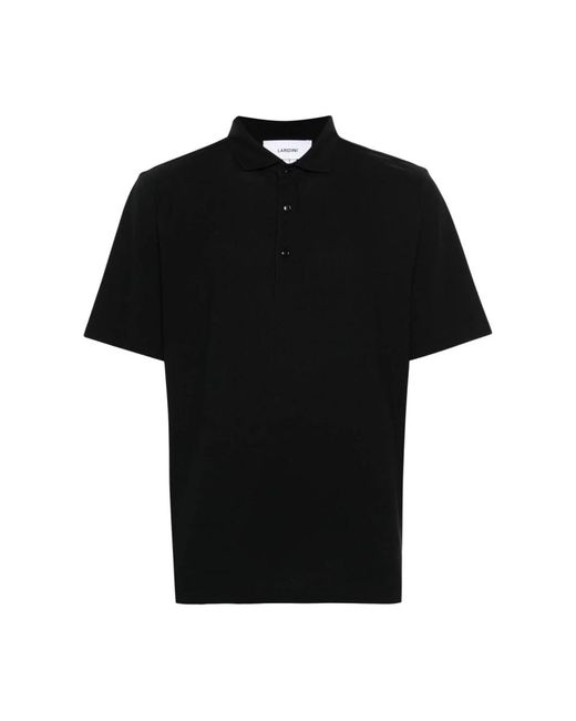 Lardini Black Polo Shirts for men
