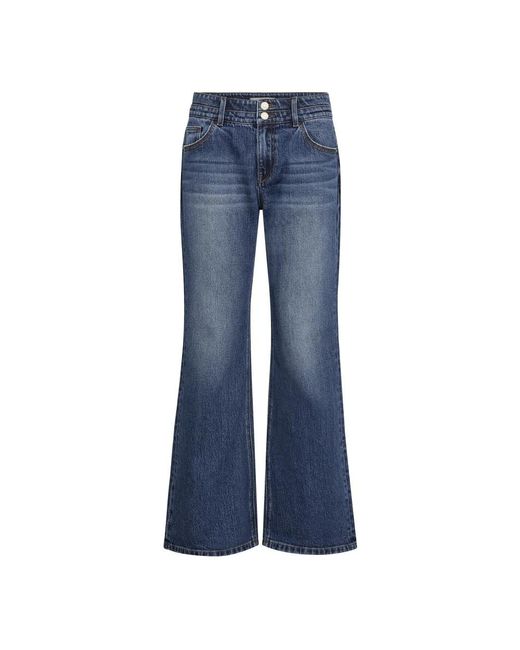 Mos Mosh Jeans ,Blauw ,Flared Jeans in het Blue