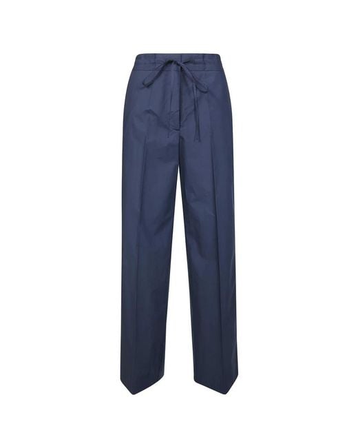 P.A.R.O.S.H. Pantalone Cotone Largo in het Blue