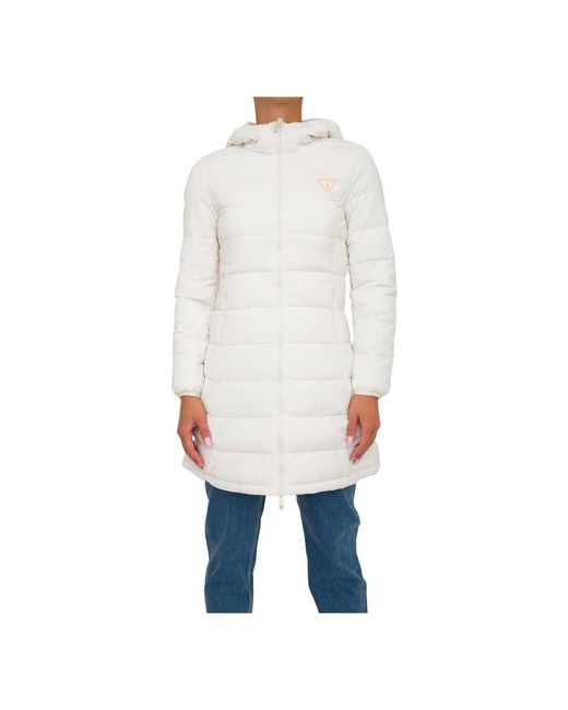 Guess White Down Jackets