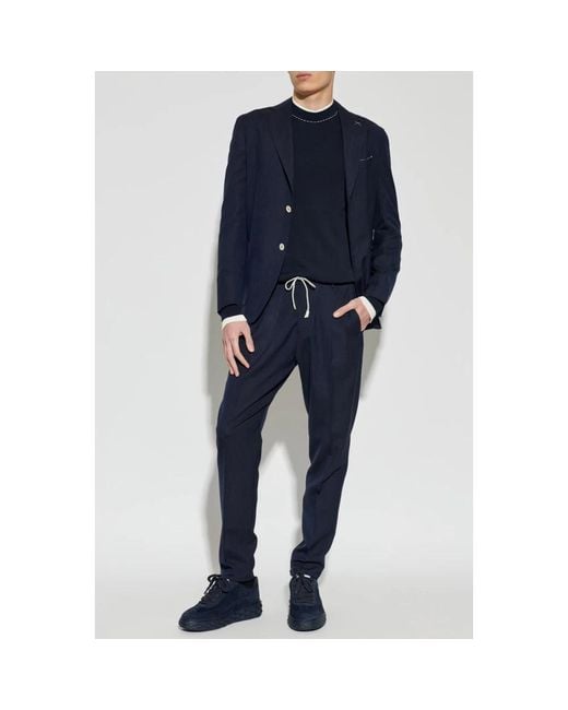 Eleventy Blue Round-Neck Knitwear for men