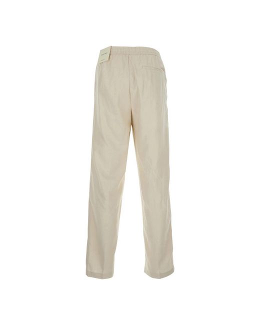 Calvin Klein Natural Straight Trousers for men