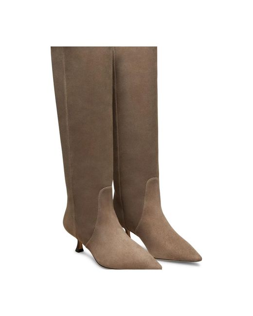 Stuart Weitzman Schoenen ,Grijs ,Naomi 50 Laars in het Brown