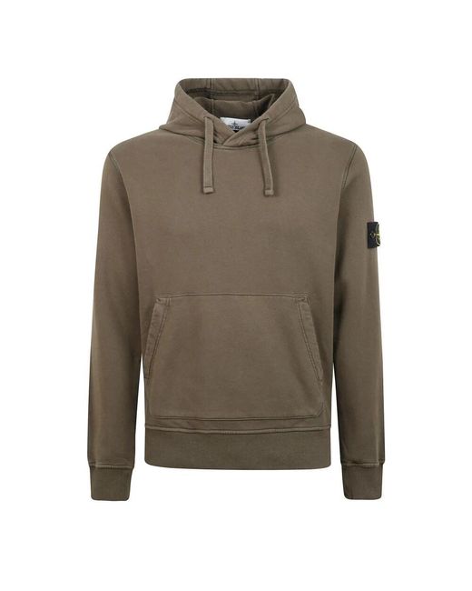 Stone Island Green Hoodies for men