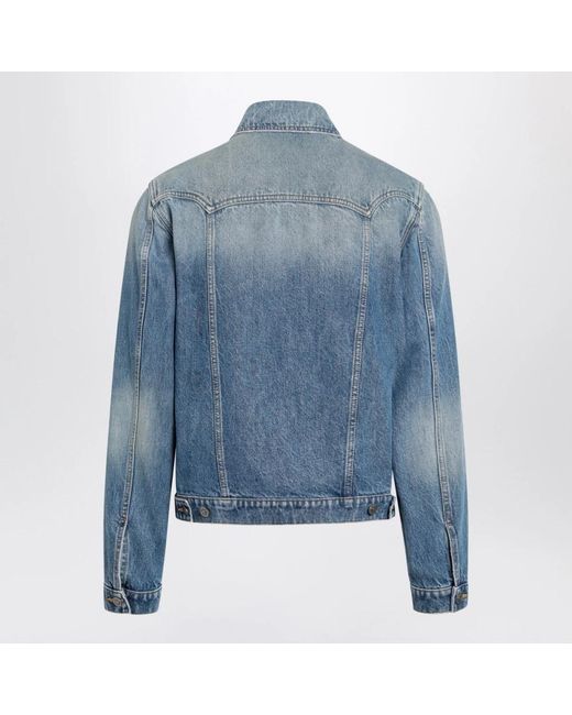Denim Jackets Versace pour homme en coloris Blue