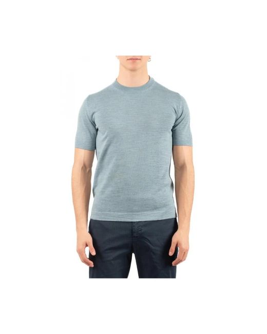 Brooksfield Blue Round-Neck Knitwear for men