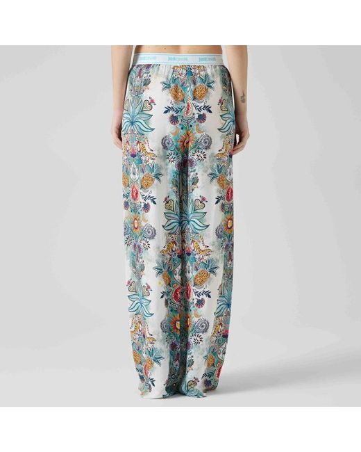 Just Cavalli Blue Wide Trousers
